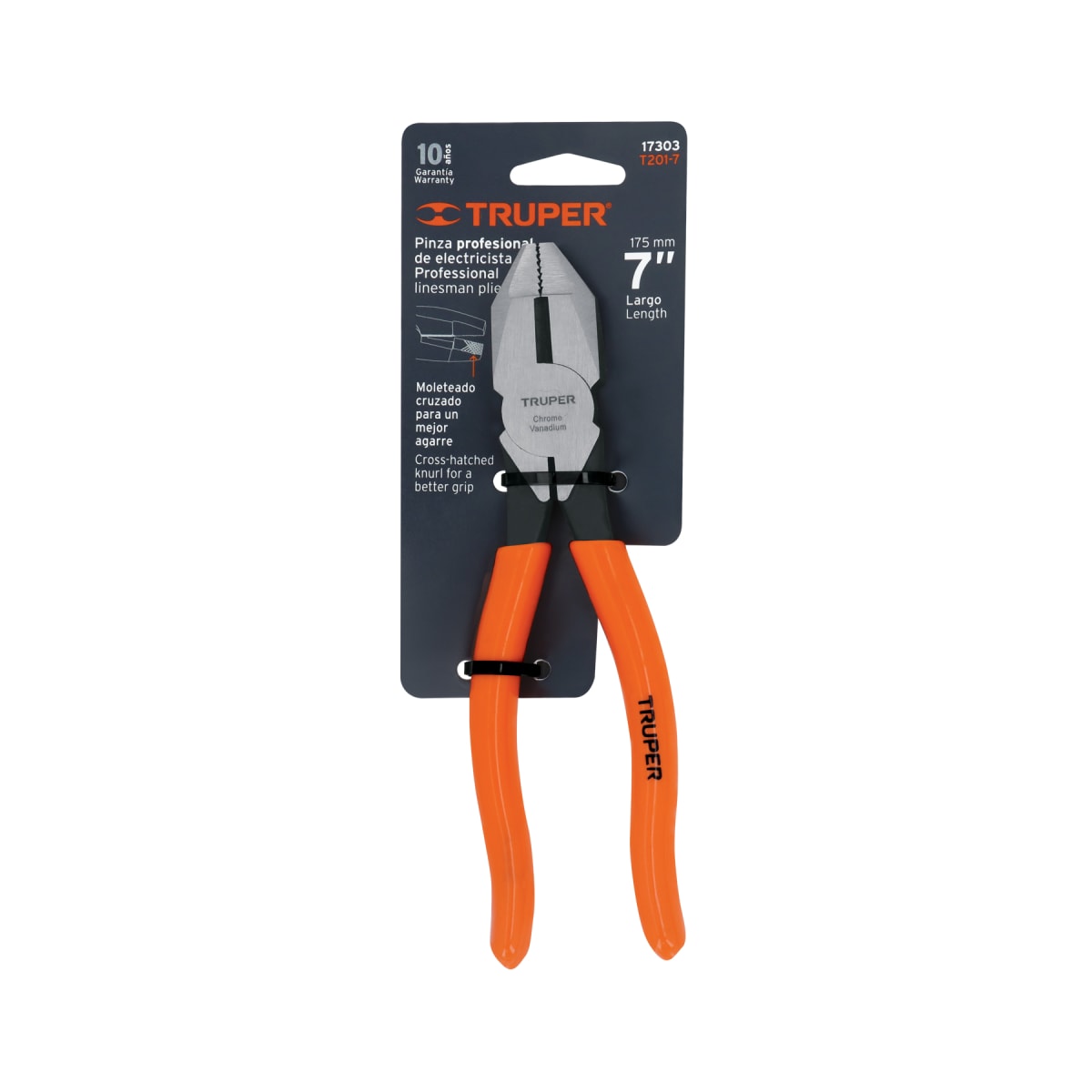 Alicate universal profesional 7´´ mango de PVC, Truper4