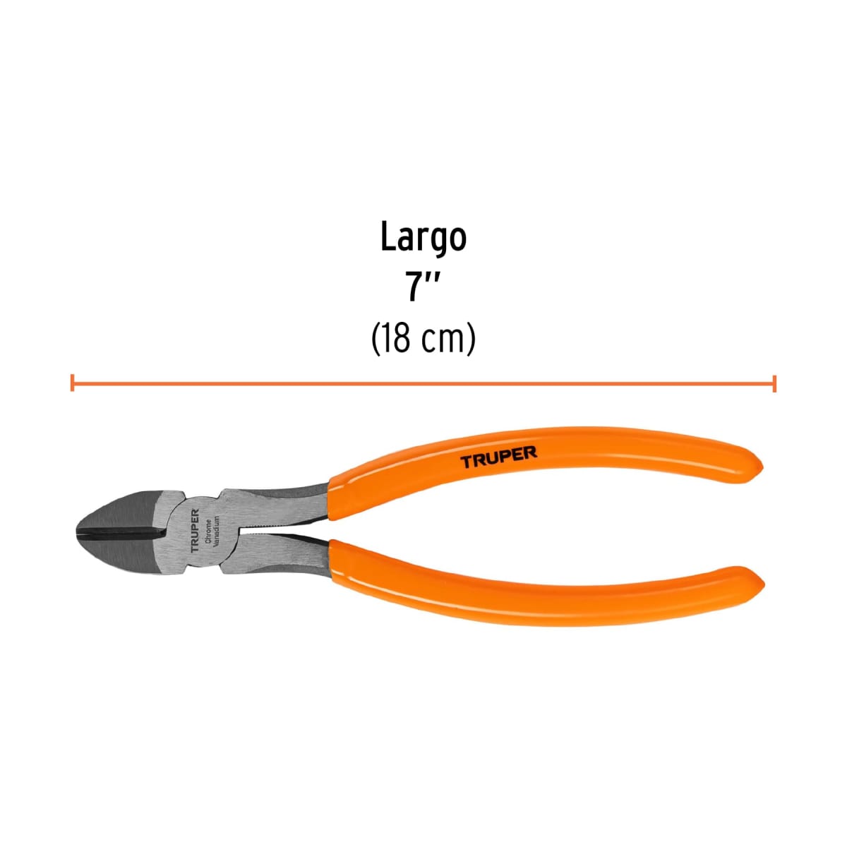 Alicate de corte diagonal 7'' mango de pvc Truper3