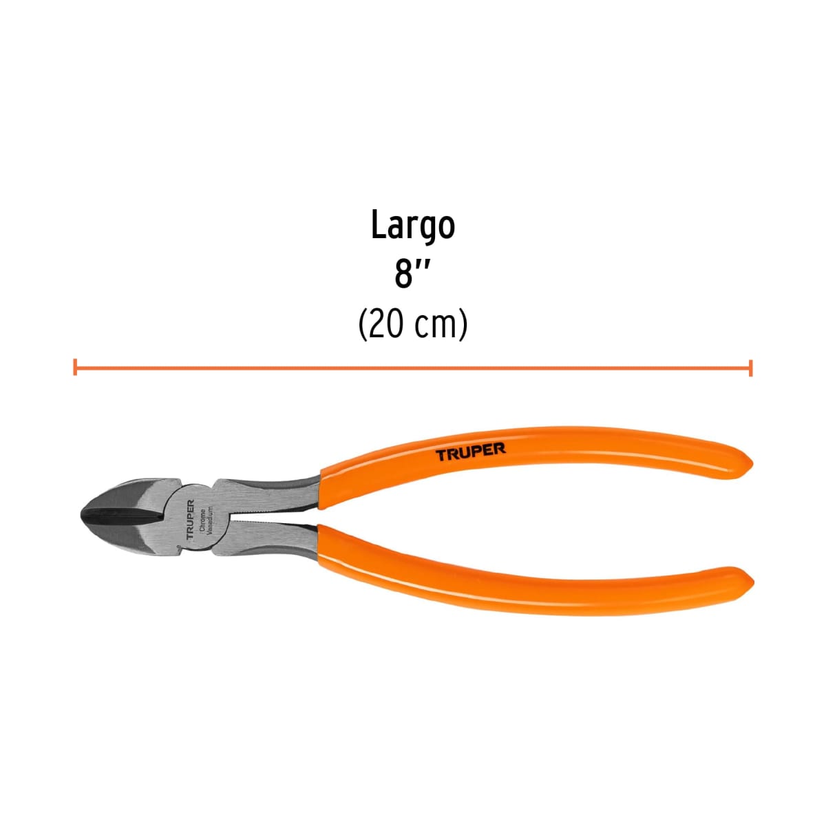 Alicate de corte diagonal 8'' mango de pvc Truper3