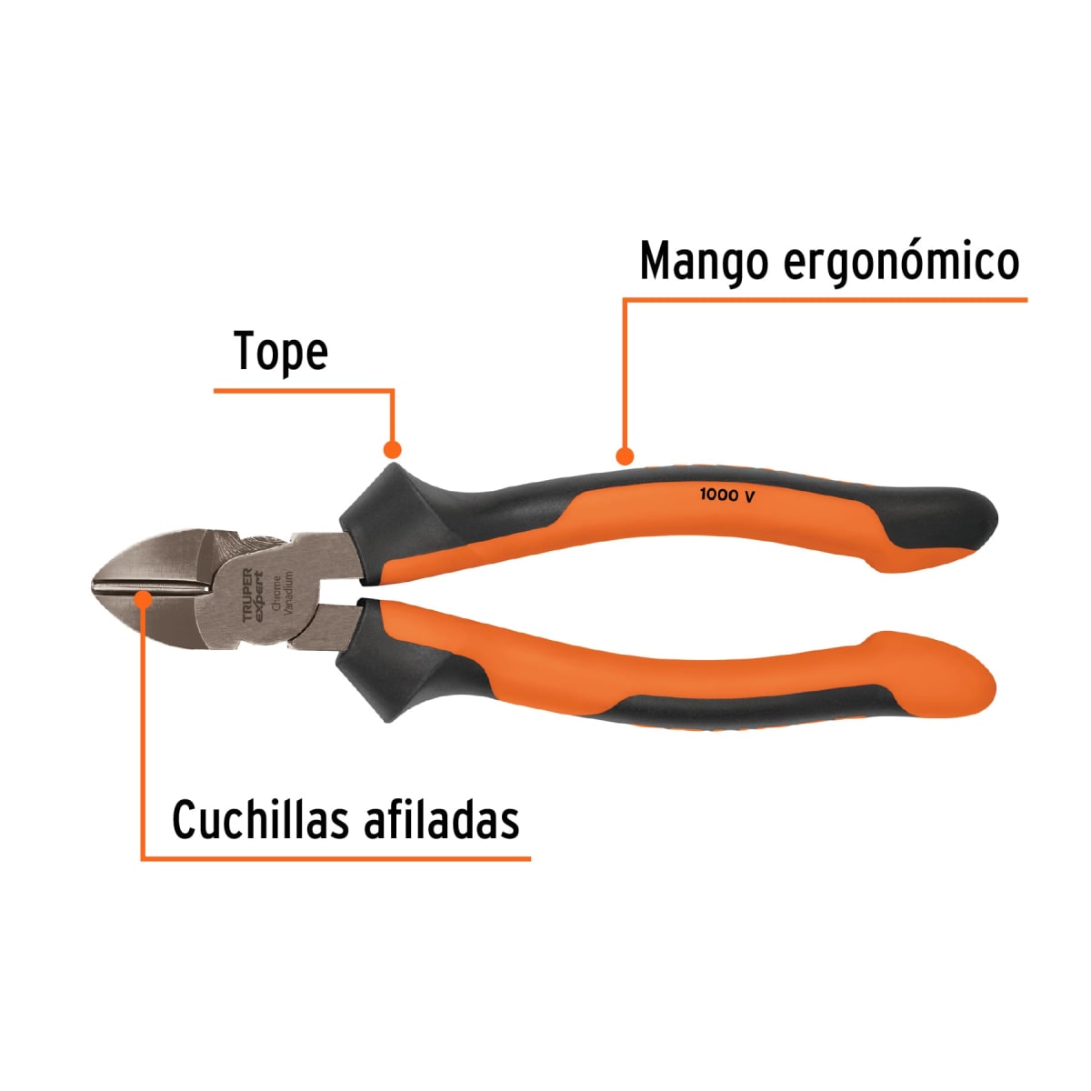 Pinza corte diagonal 8