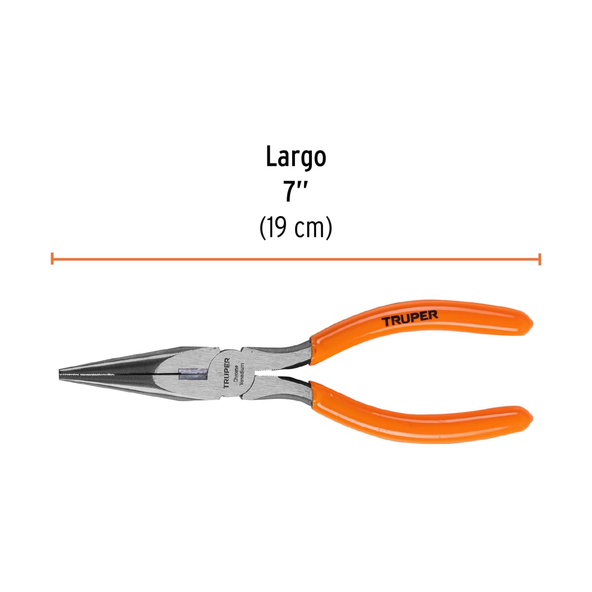 Alicate de punta y corte 7'' mango de pvc Truper3