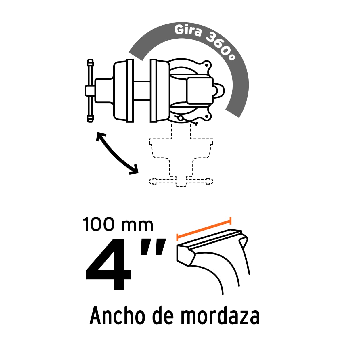 Tornillo de Banco Industrial 4