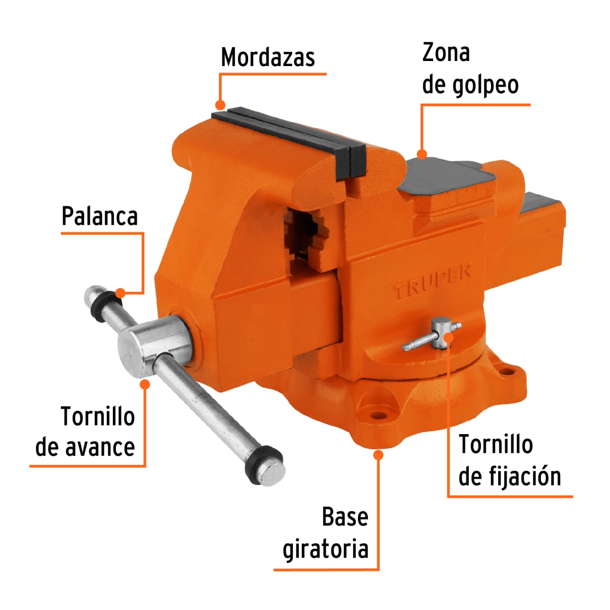 Tornillo de Banco Industrial 6 Truper3