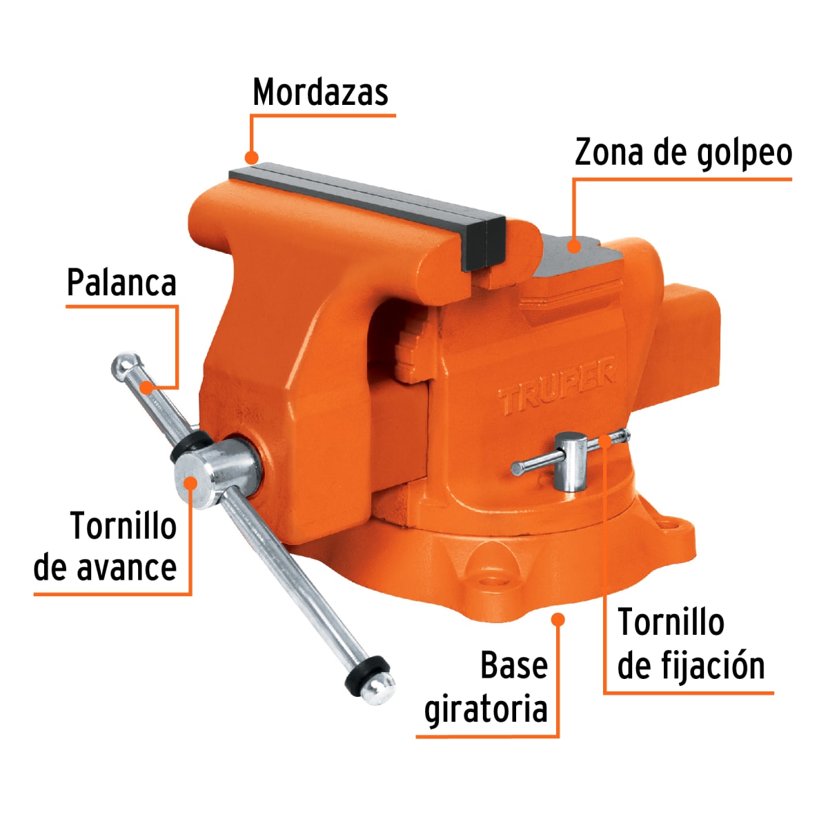 Tornillo de Banco Industrial 8