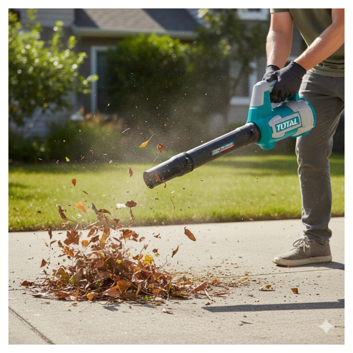 Sopladora 16v 0-13000RPM + 2 baterias y Cargador Total3