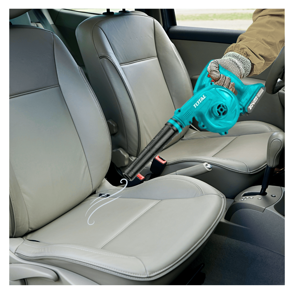 Sopladora de Aire con Regulador de Velocidad 20v + batería y cargador Total5