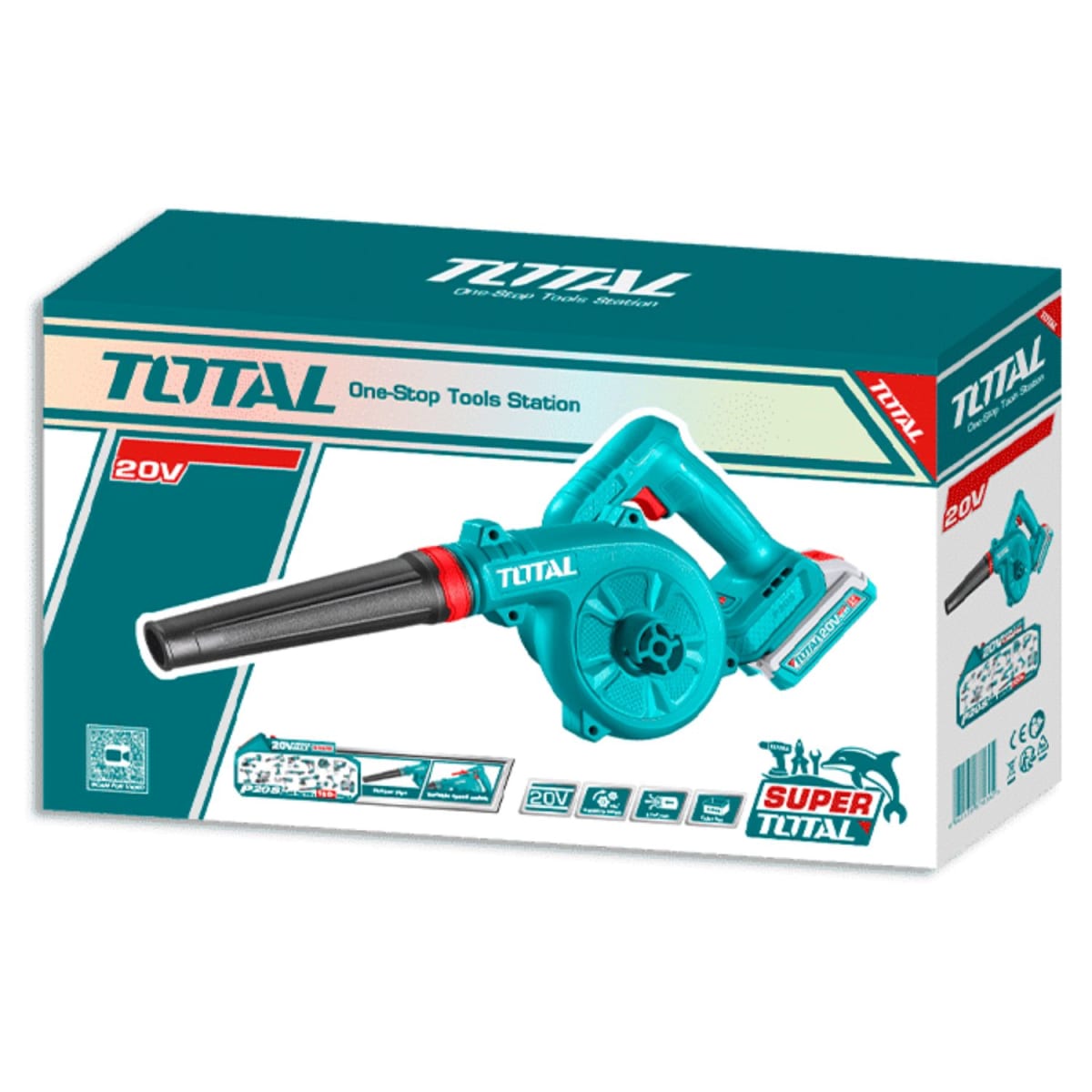 Sopladora Inalambrica + 2 baterias y cargador 20v TOTAL5