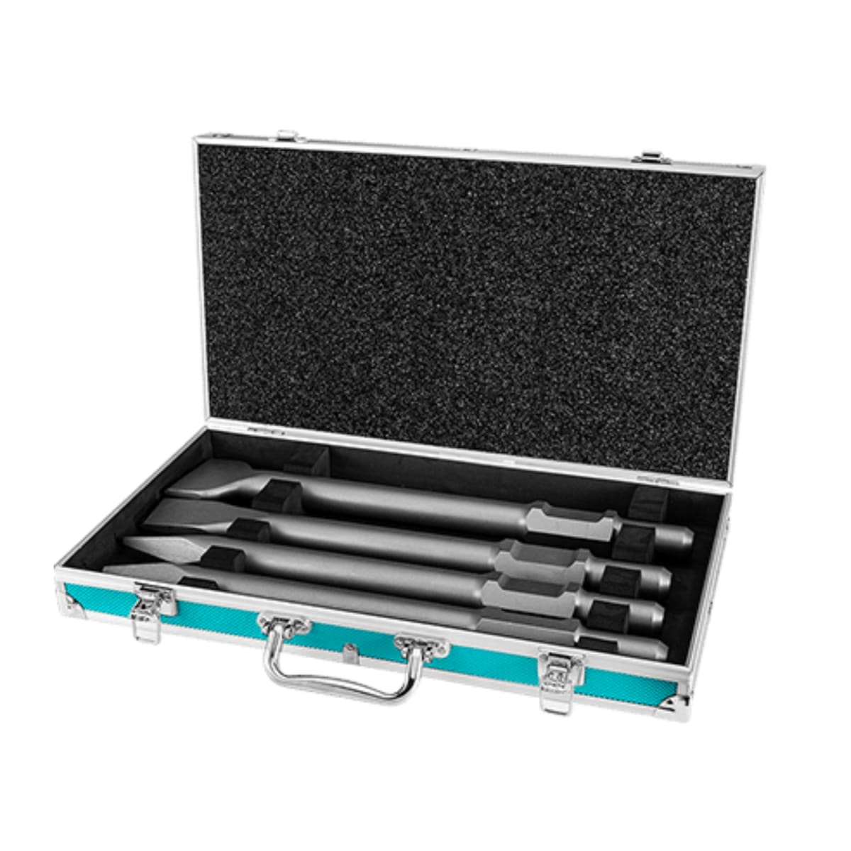 Set de Cinceles Sds HEX 400mm + 4pcs en Maletin Aluminio Total3