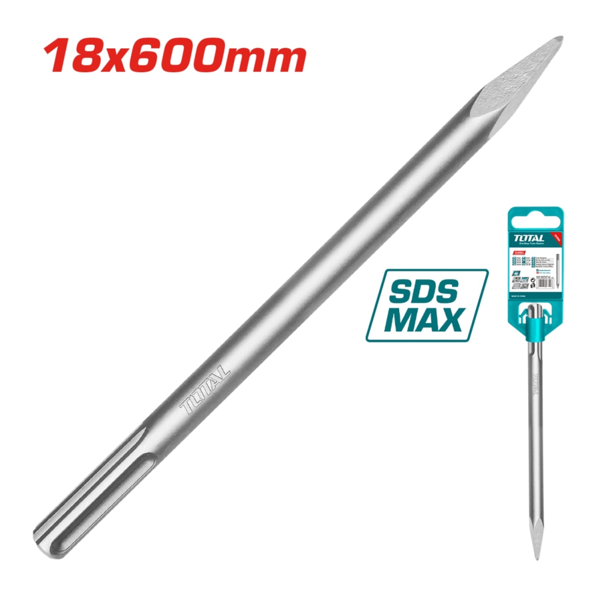 Cincel SDS MAX Punta 18x600mm Total2