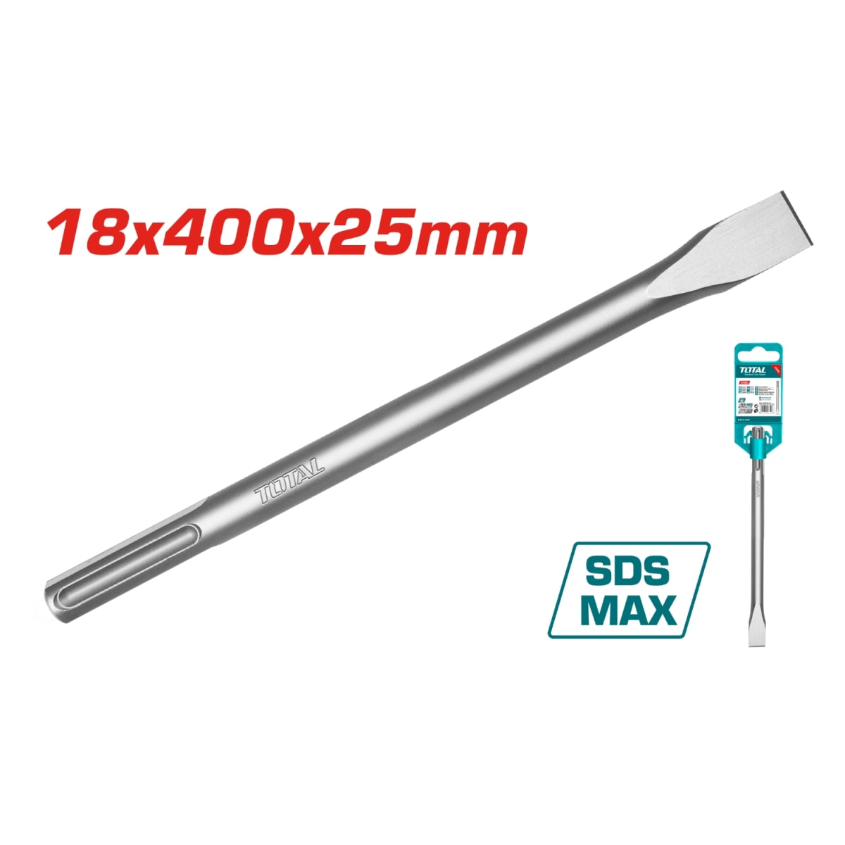 Cincel SDS MAX Plana 18x400x25mm Total3