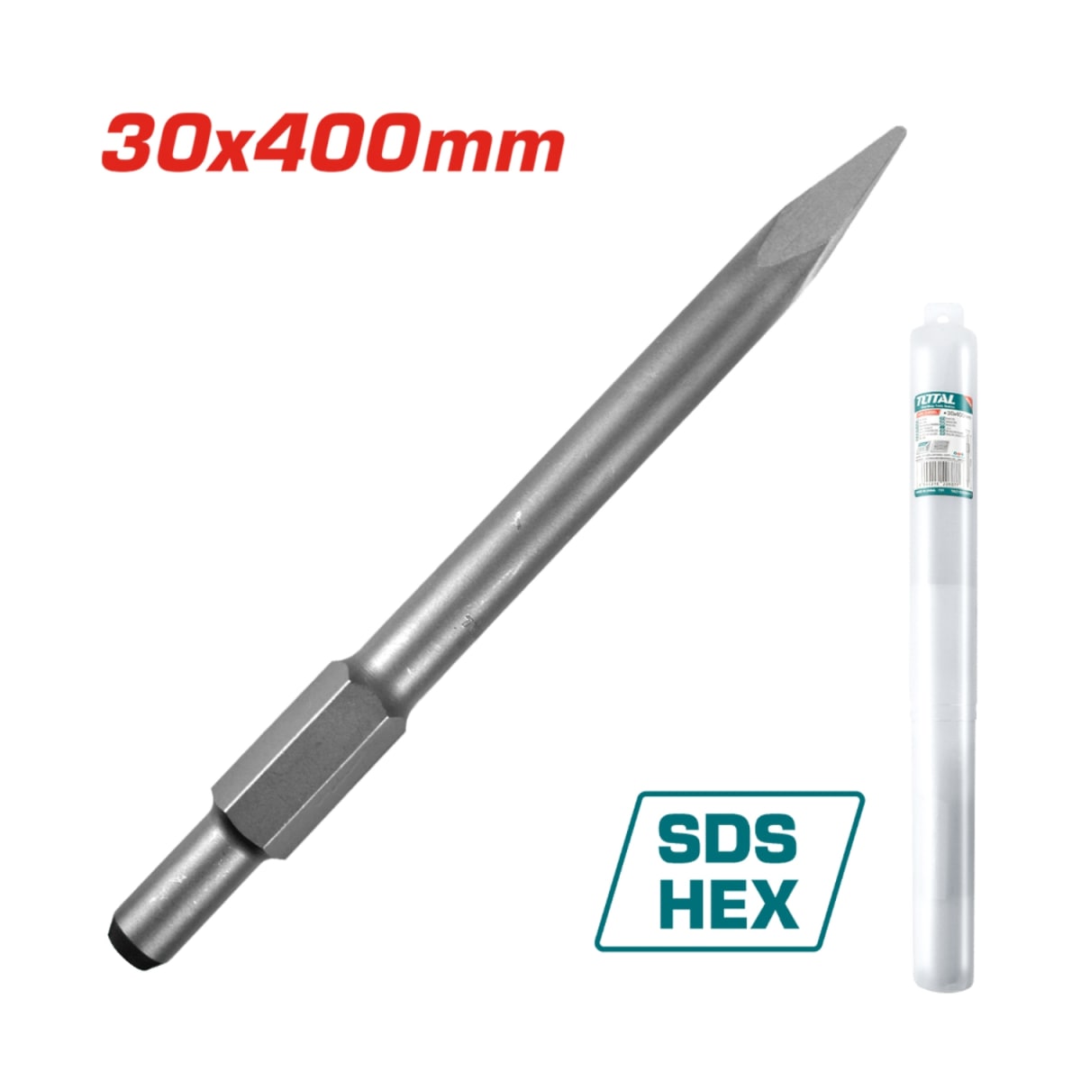 Cincel SDS Hex Punta 30x400mm Total2