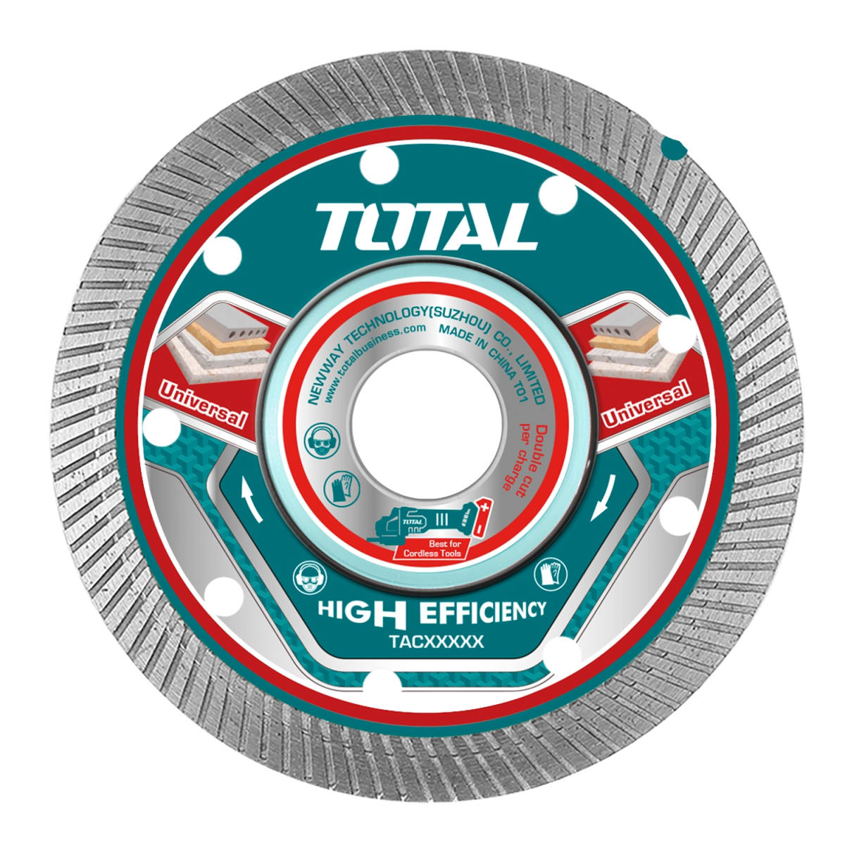 Disco Diamantado Turbo 1.4mm 115mm 4-1/2'' Total1