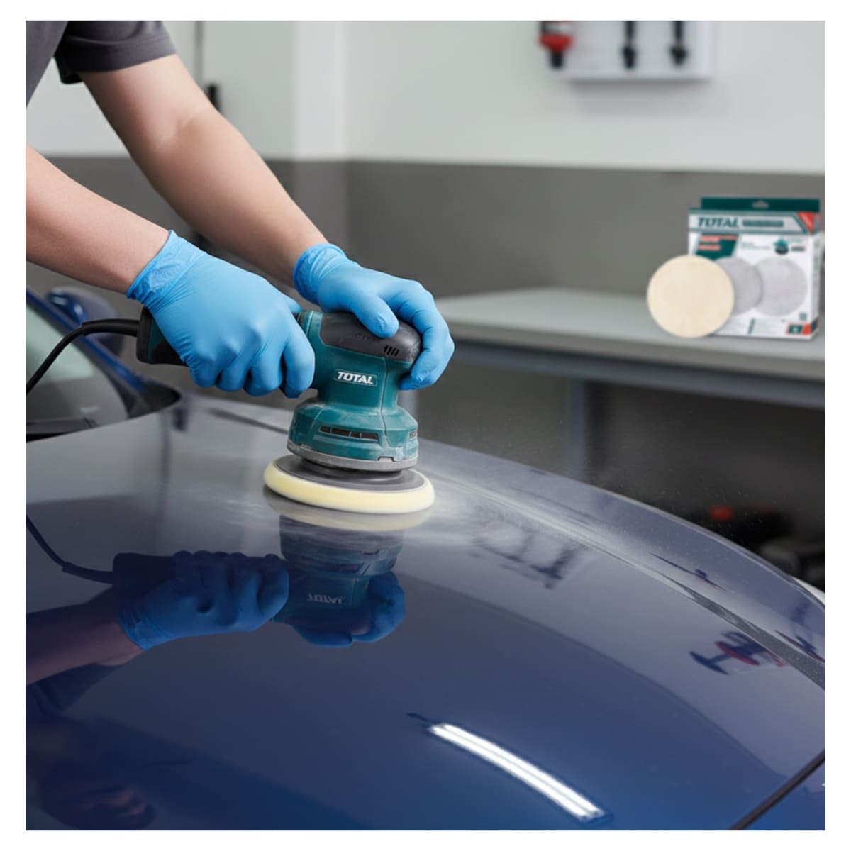 Set de Discos de Pulido Algodón + Lana 254mm 10'' Total4