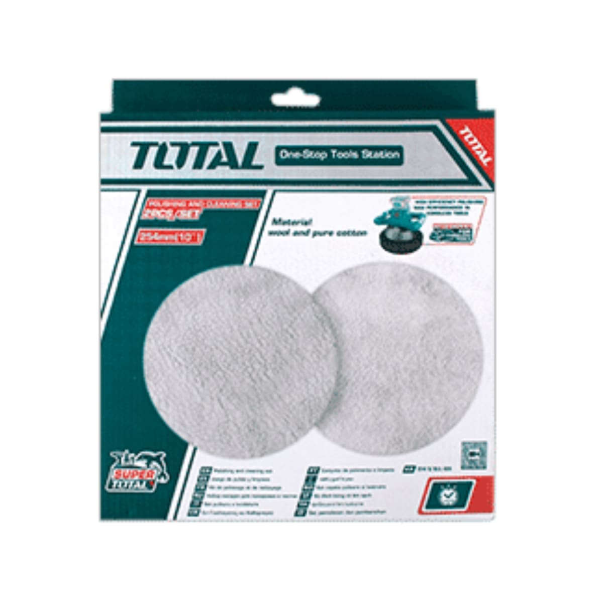 Set de Discos de Pulido Algodón + Lana 254mm 10'' Total3