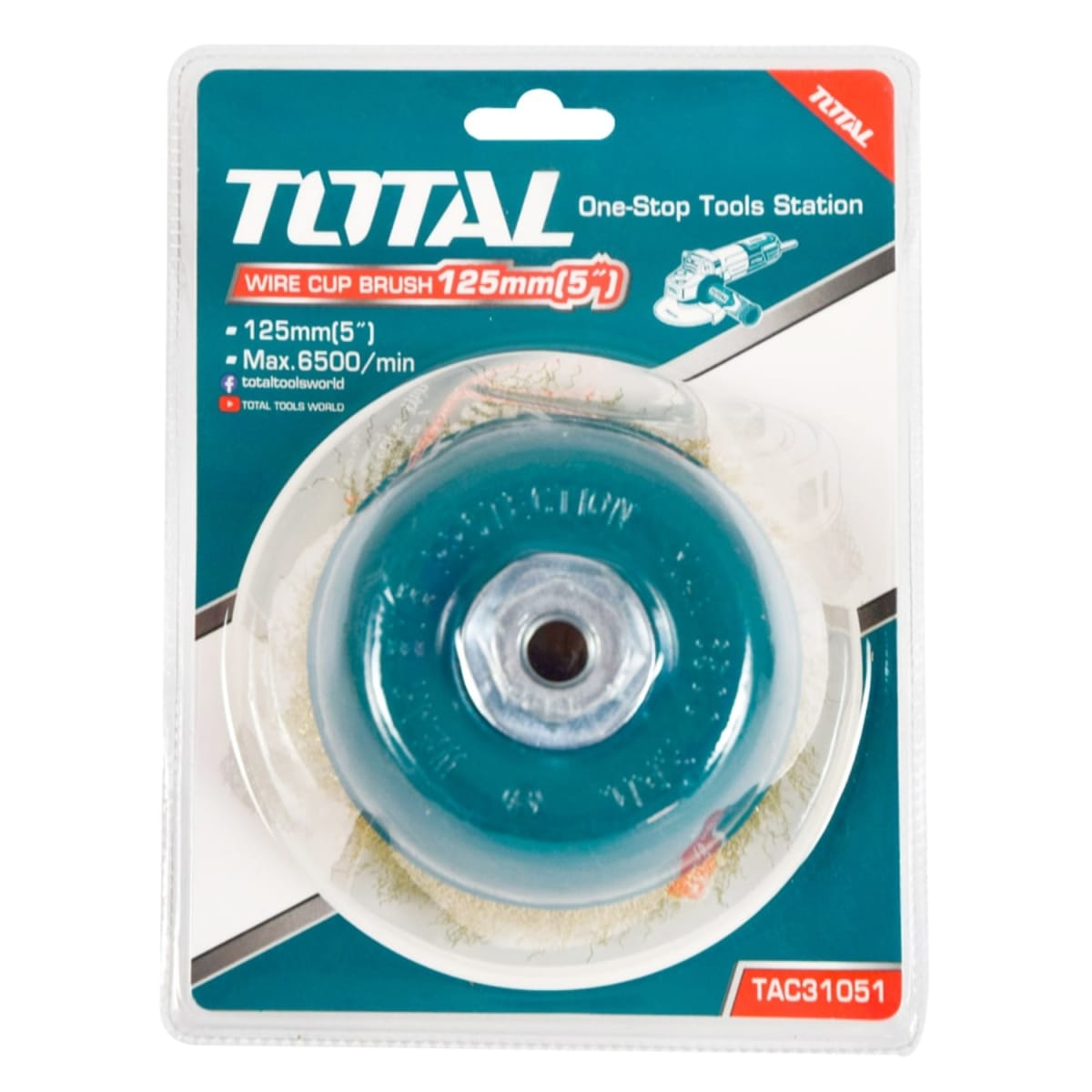 Cepillo de Copa 125mm 5'' Total3