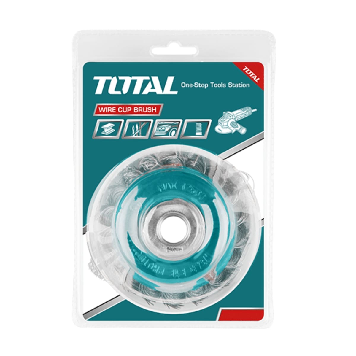 Cepillo de Copa Trenzado 125mm 5'' Total2