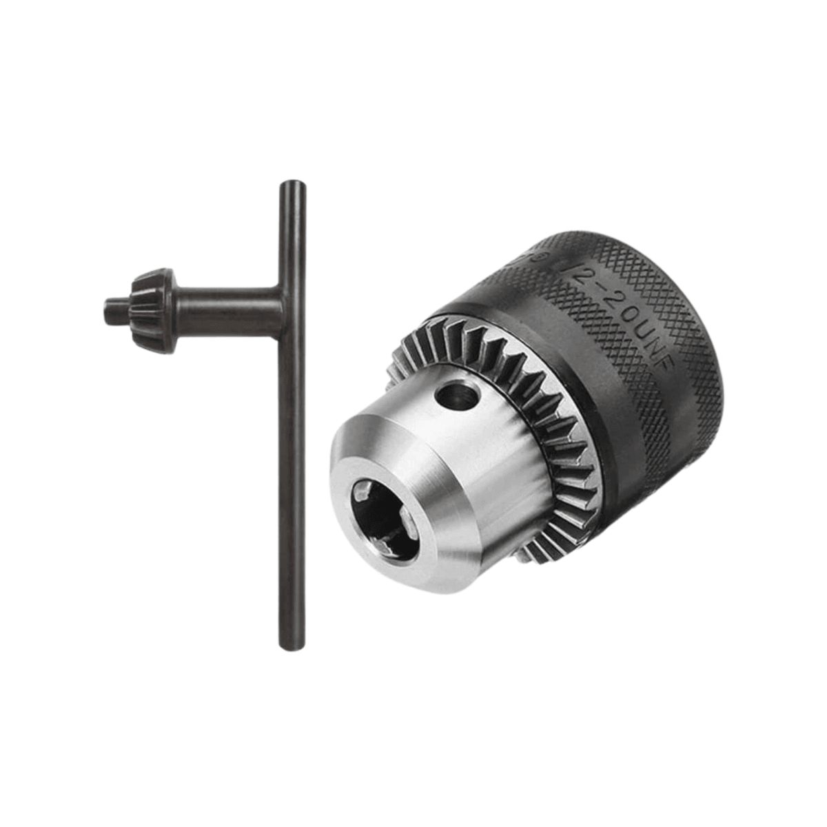 Mandril para taladro 13mm con llave Total2