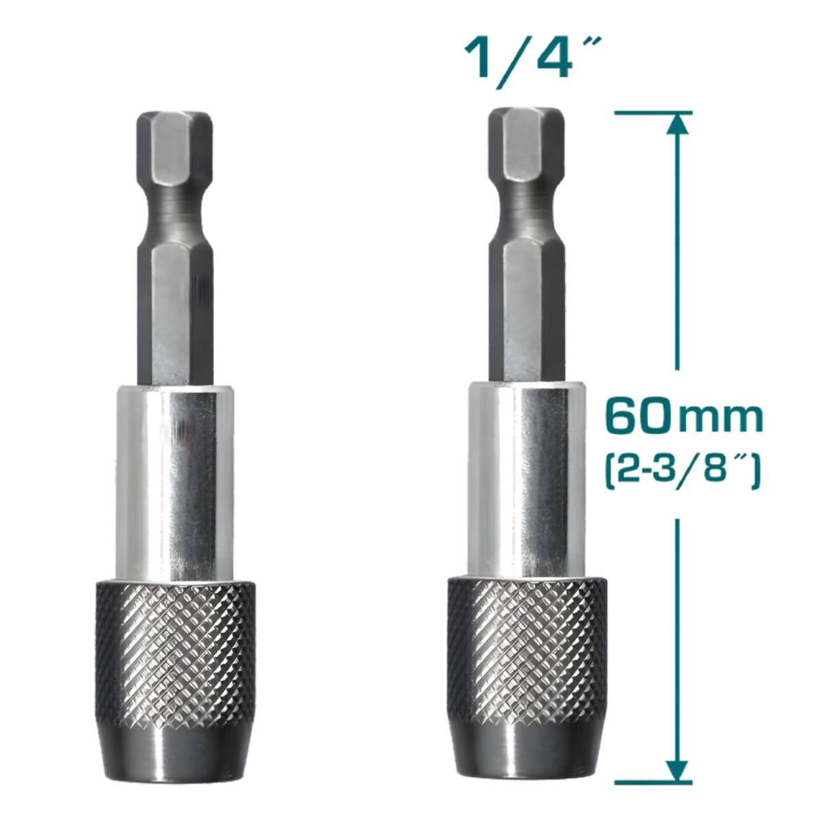 Set de Puntas Imantadas 1/4'' 60mm magnetico Total3