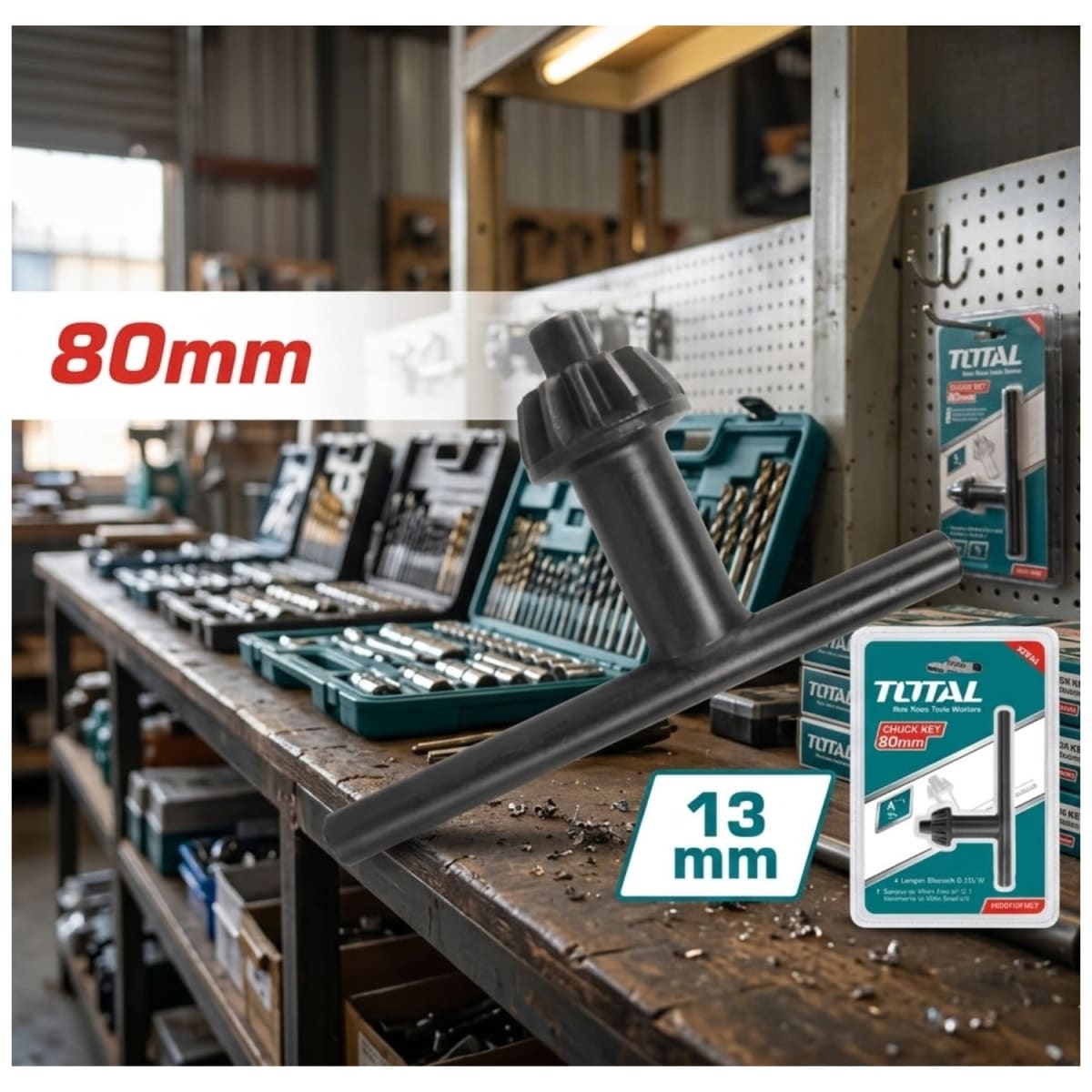 Llave para Chuck 13mm 80mm Total2