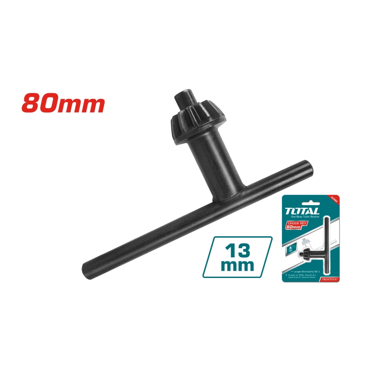 Llave para Chuck 13mm 80mm Total5