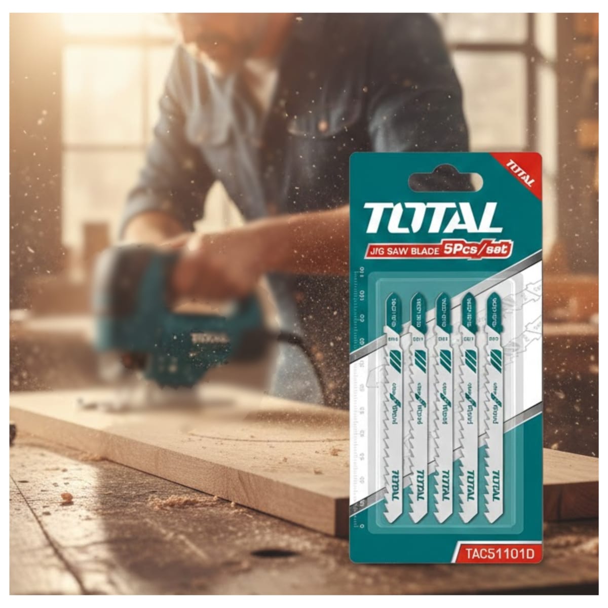 Set de Cuchillas para Caladora 75mm 5pcs Total3