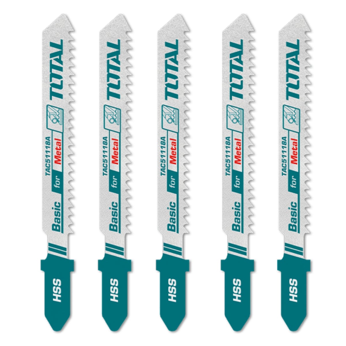 Set de Cuchillas para Caladora 50mm 5pcs Total1