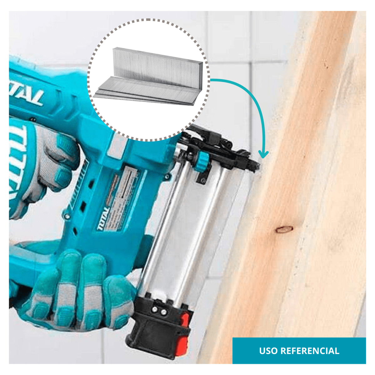 Clavos para clavadora neumática 35mm 5000 piezas Total3