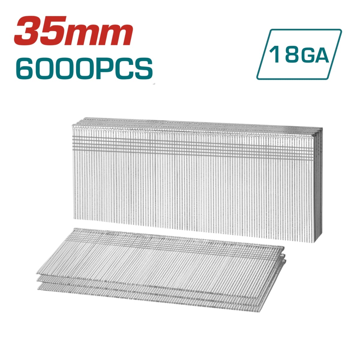 Clavos para clavadora neumática 35mm 6000 piezas Total2