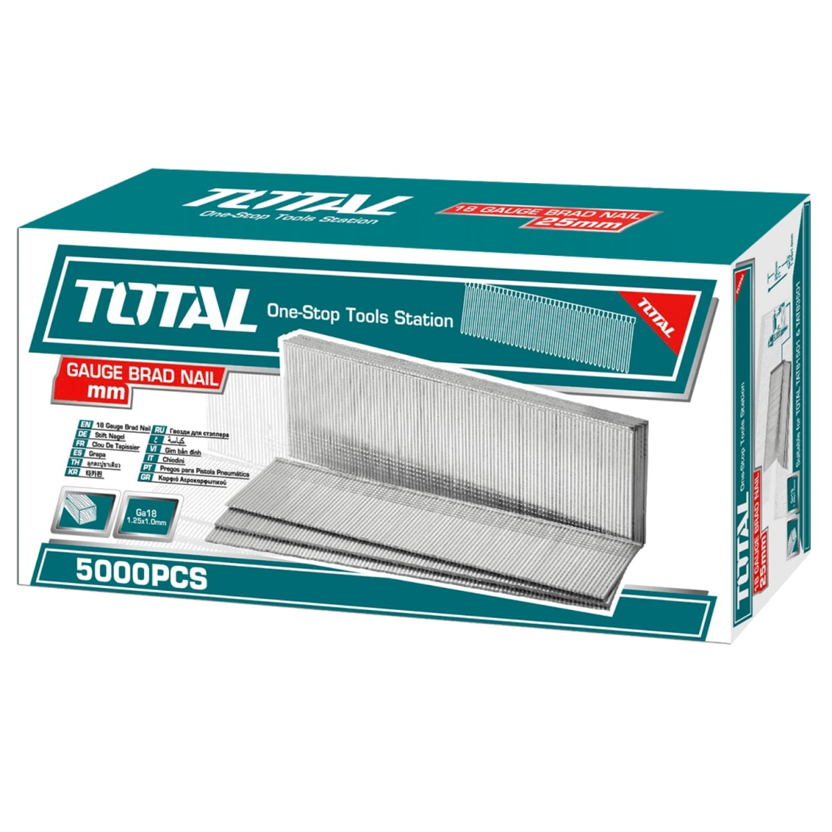 Clavos para clavadora neumática 40mm 5000 piezas Total3