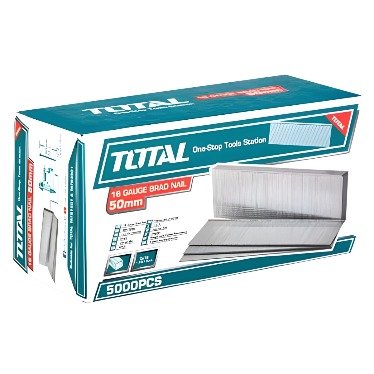Clavos para clavadora neumática 50mm 5000 piezas Total3