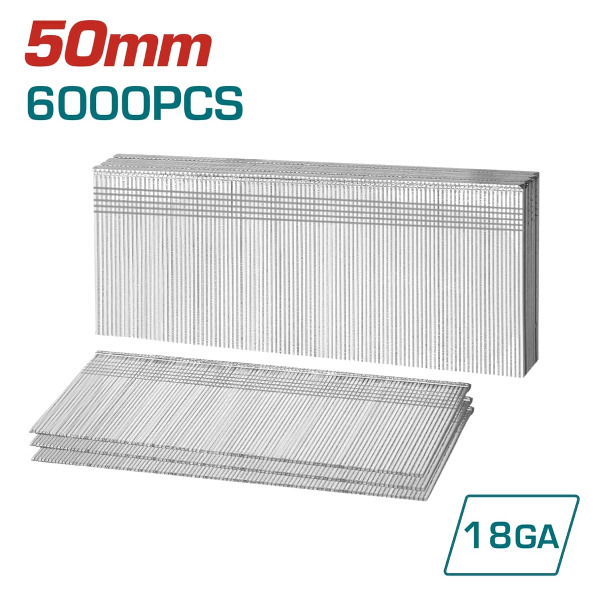 Clavos para clavadora neumática 55mm 6000 piezas Total2