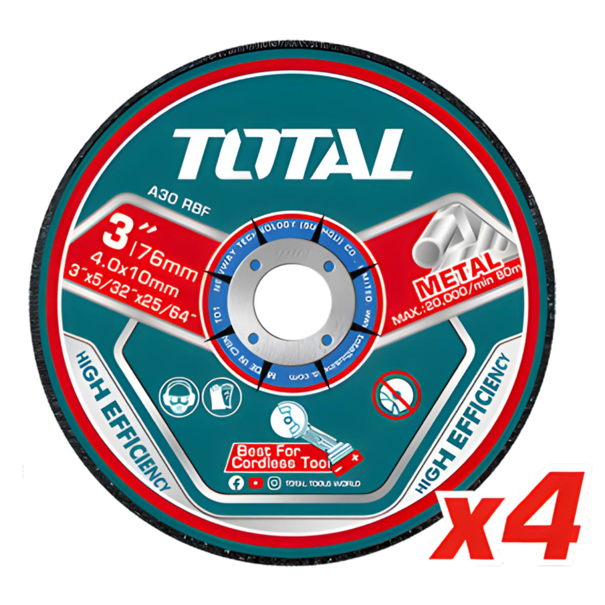 Set de Discos de Corte y Abrasivos 30pcs Total4