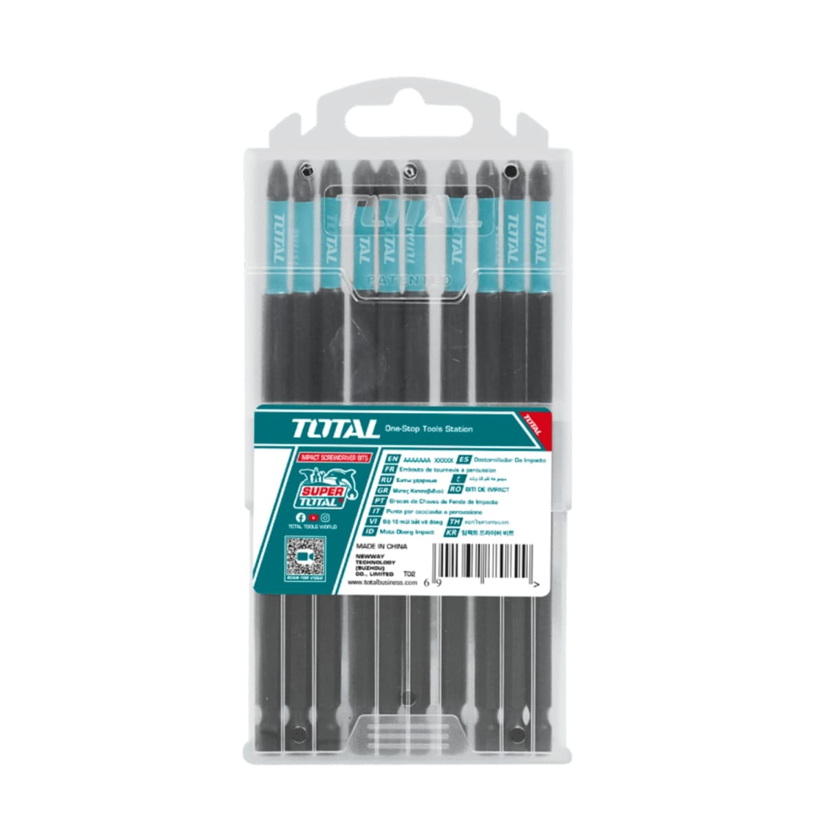 Set de Puntas de Impacto 150mm PH2 10pcs Total3