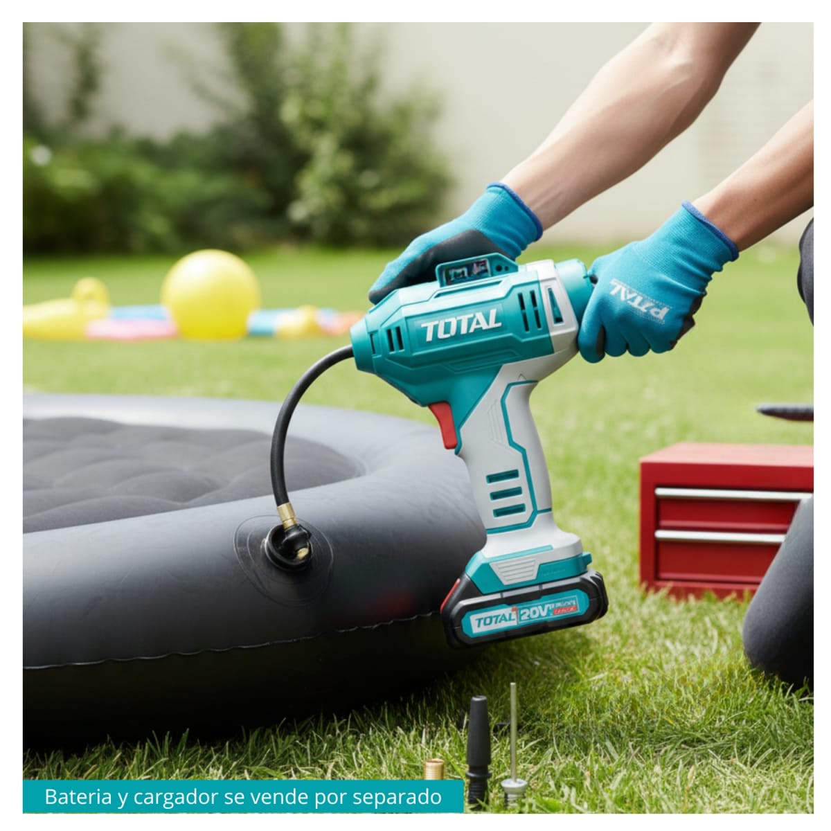 Mini Compresora Digital Inalambrico 160psi 20v Total4