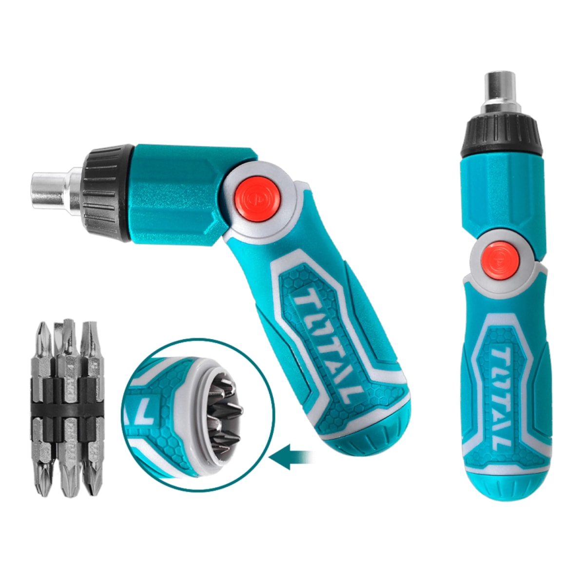 Atornillador Tipo Ratchet 13 en 1 Magnetico Total3