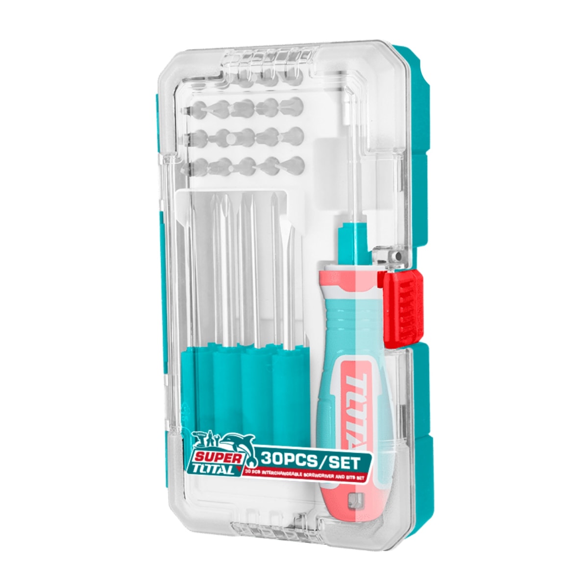 Set de Destornilladores Intercambiables Magnetico 30pcs Total4