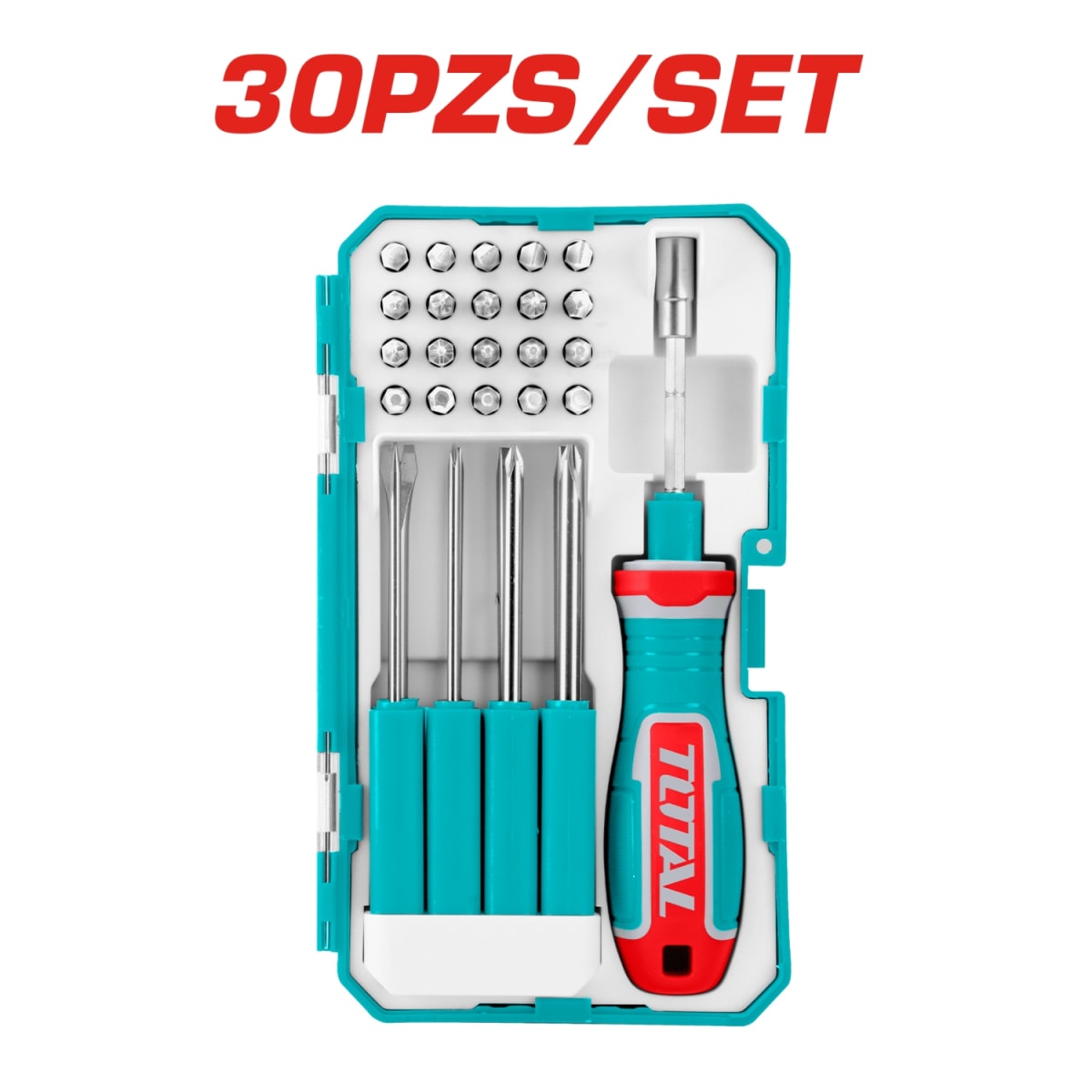 Set de Destornilladores Intercambiables Magnetico 30pcs Total2