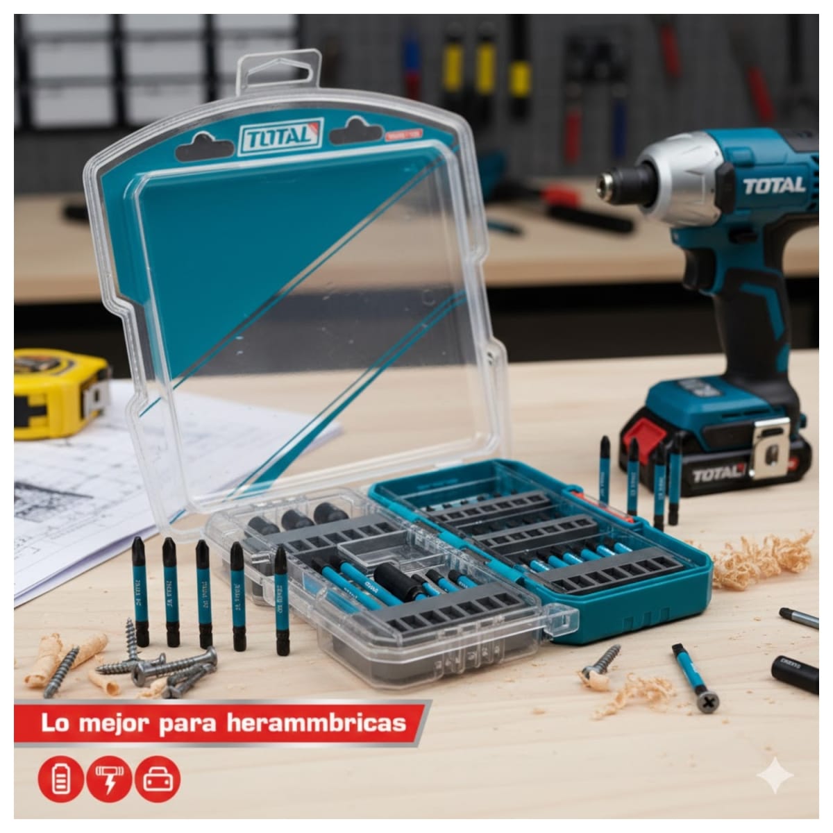 Set de Puntas para Destornillador de Impacto 31pz Total6