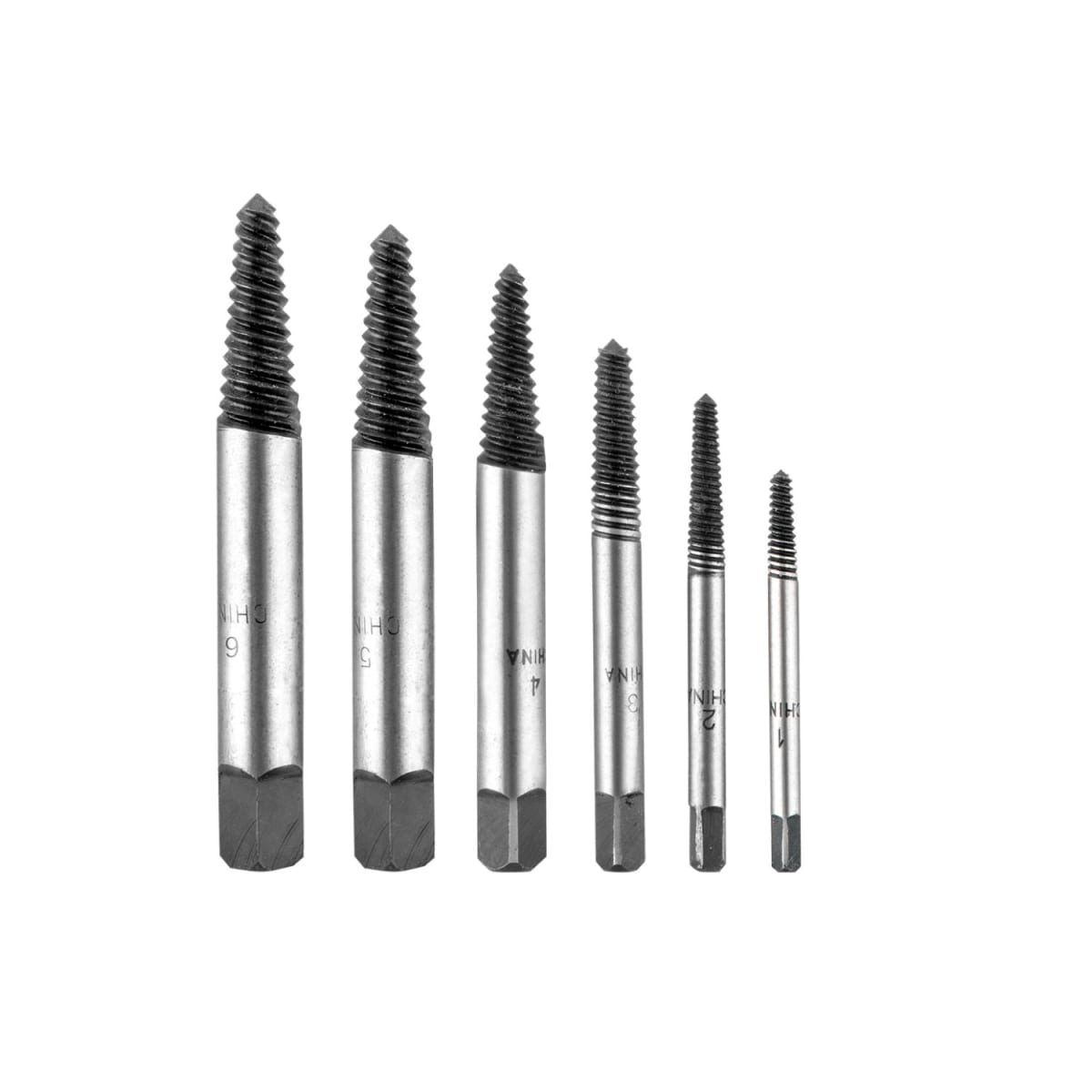 Jgo x 6 pcs broca extractor de perno industrial Total1