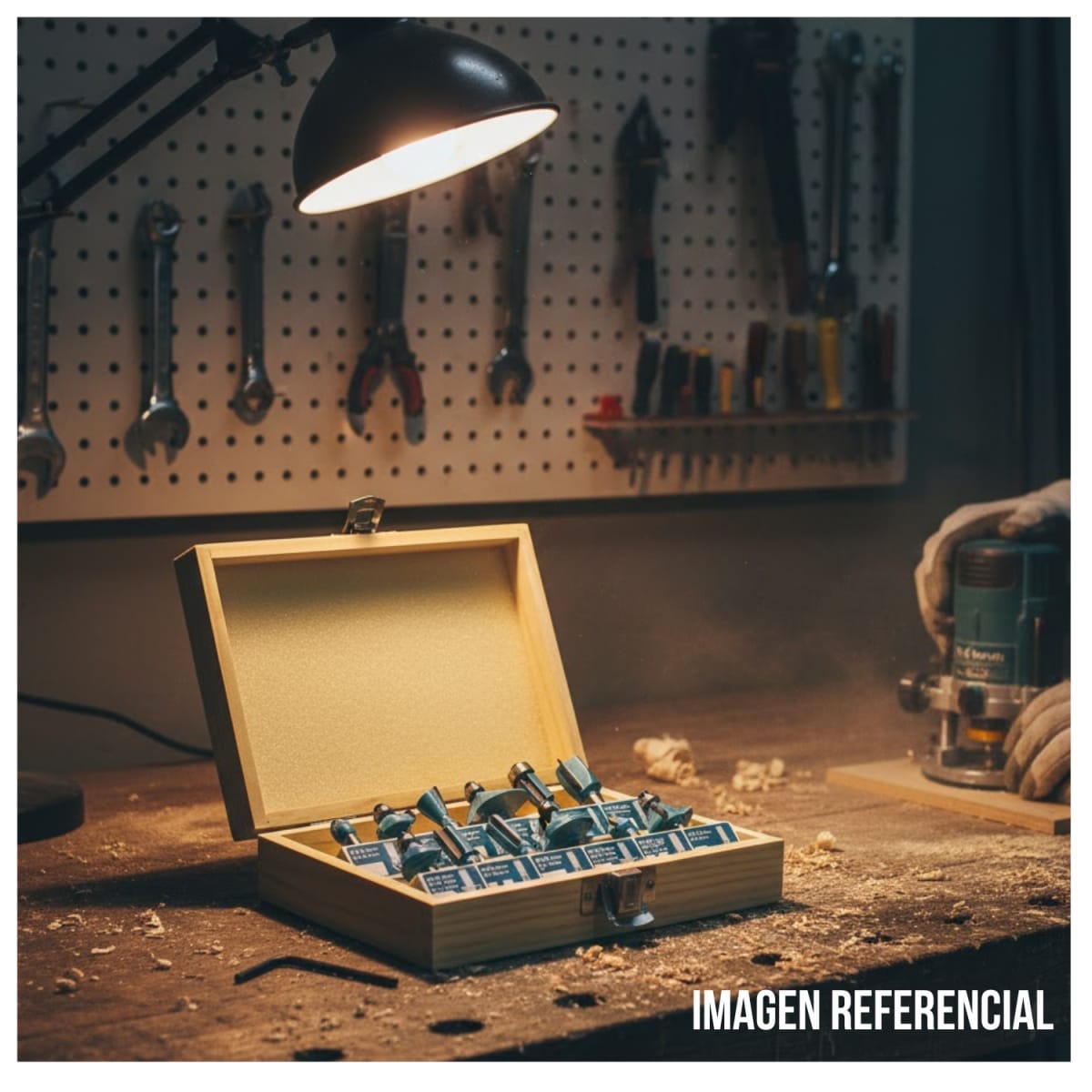 Set de Fresas 8mm 12pcs Para Ruteadora/Freseadora Total3