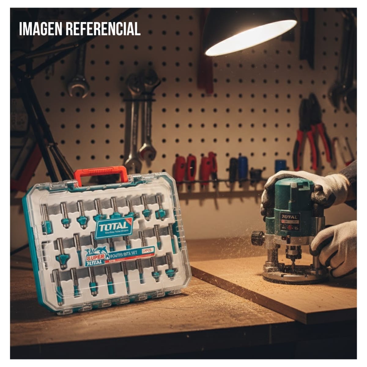 Set de Fresas 12mm 24pcs Para Ruteadora/Freseadora Total4