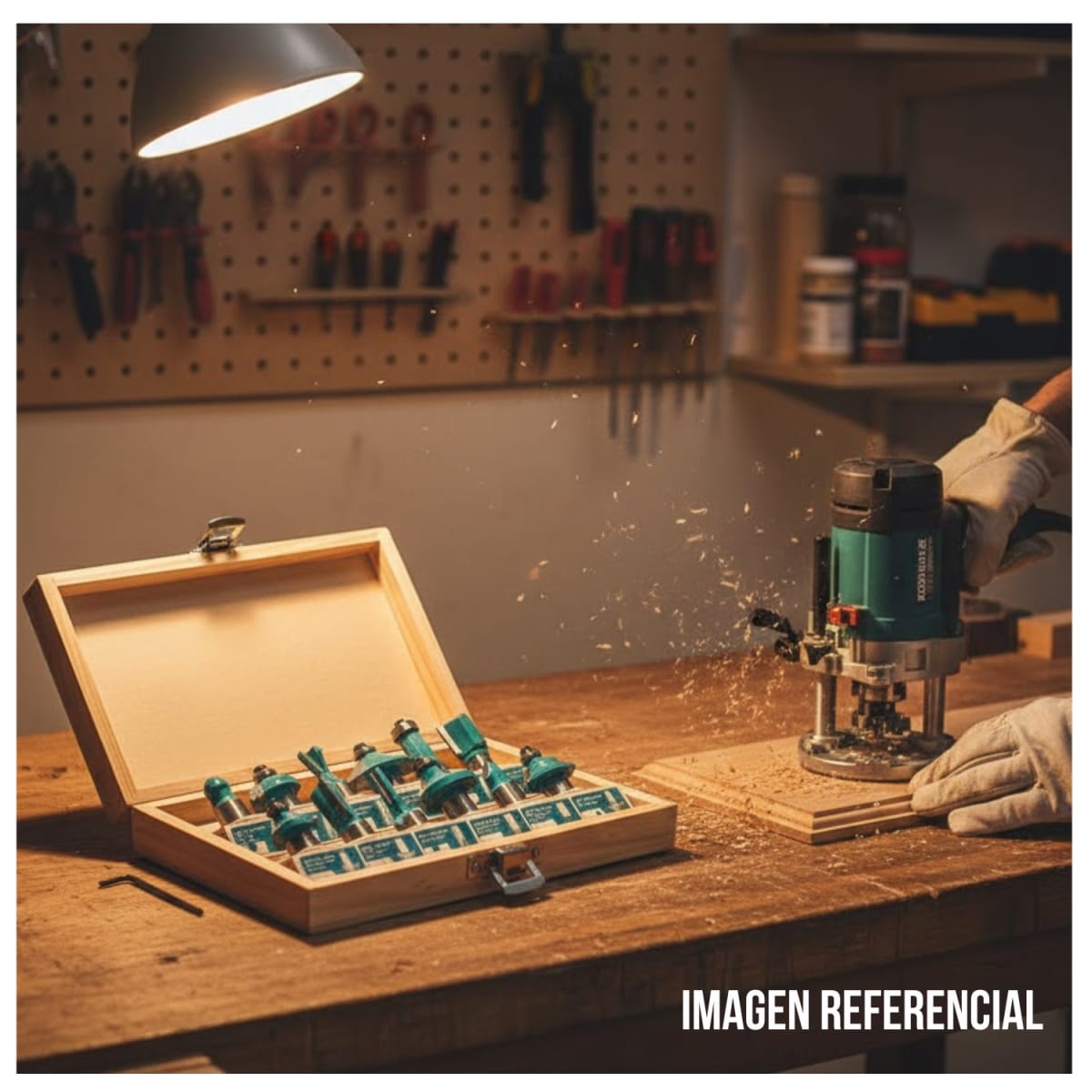 Set de Fresas 12mm 12pcs Para Ruteadora/Freseadora Total4