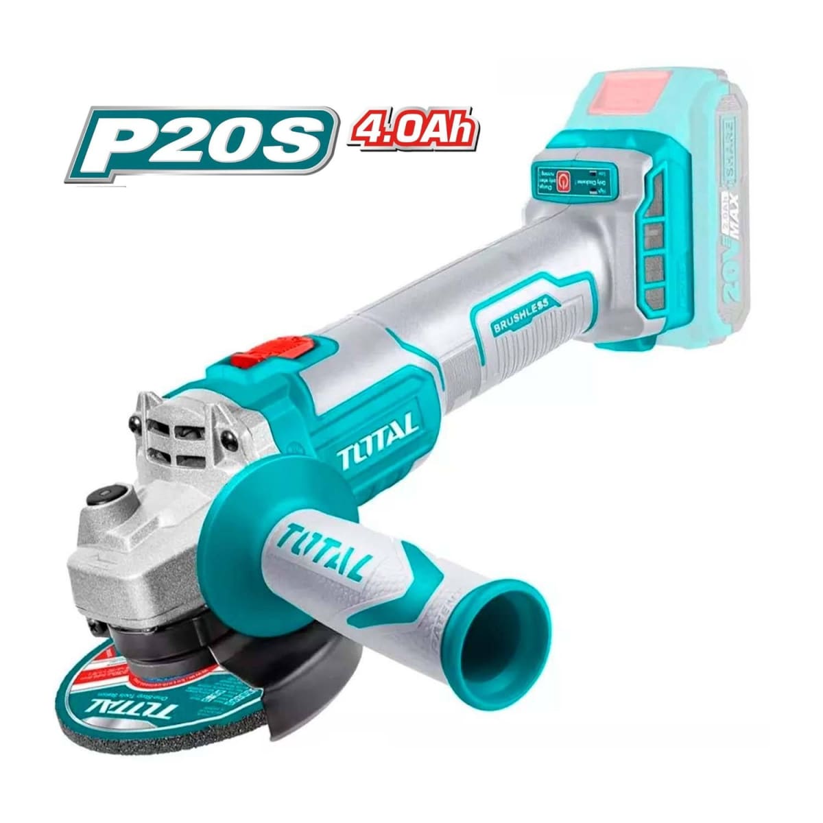 Amoladora angular 20v Brushless 4 1/2