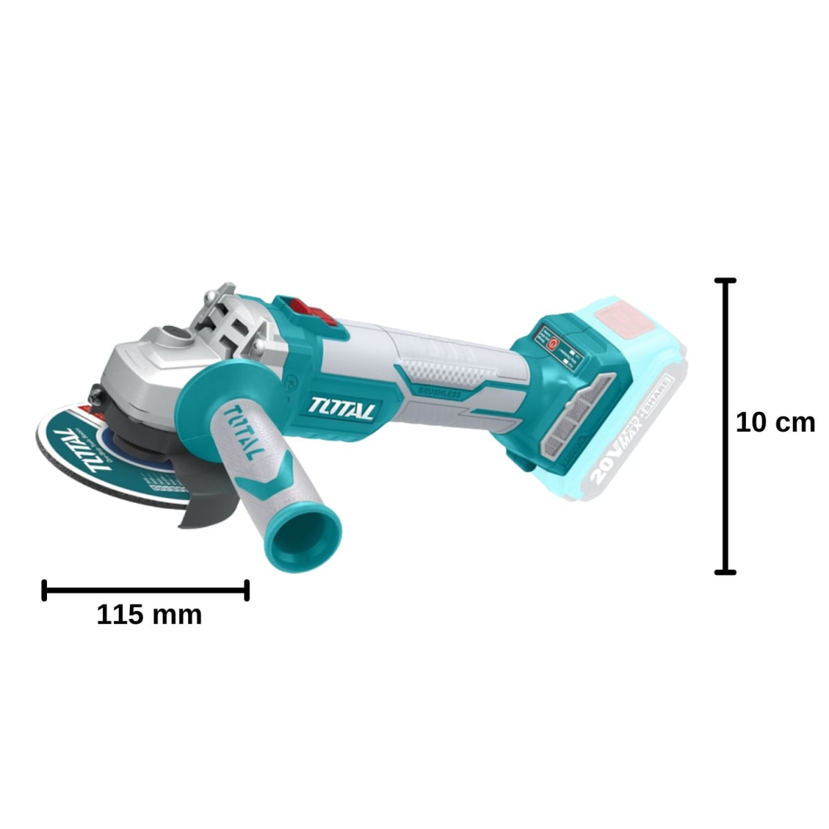 Amoladora angular 20v Brushless 4 1/2