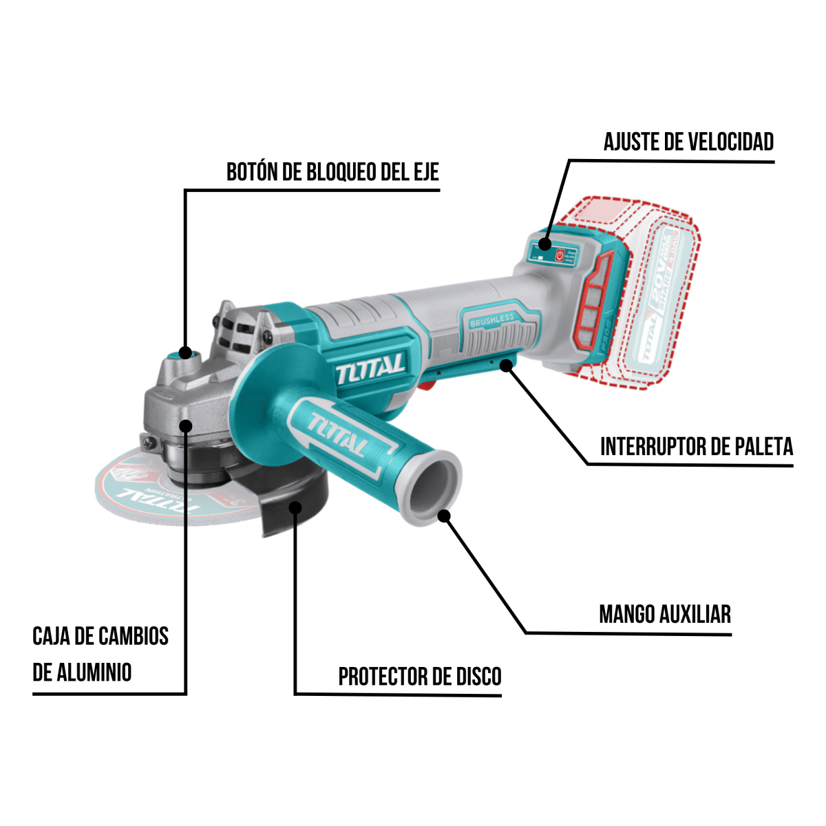 Amoladora angular 4 ½