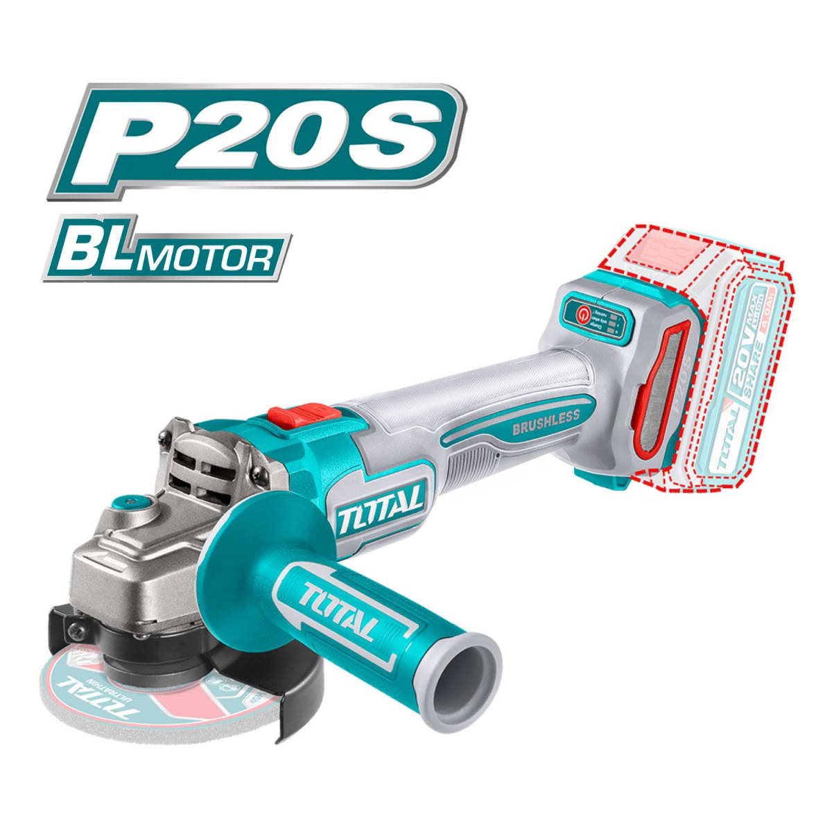 Rotormartillo sds 20v con bateria y cargador + Amoladora angular 4 ½