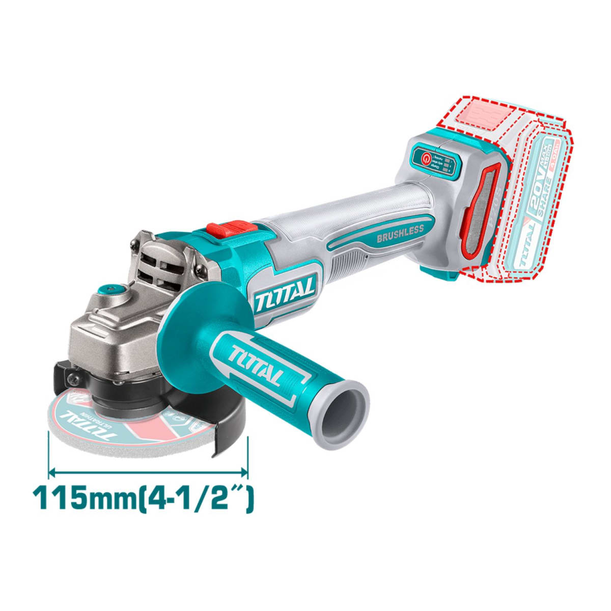 Rotormartillo sds 20v con bateria y cargador + Amoladora angular 4 ½