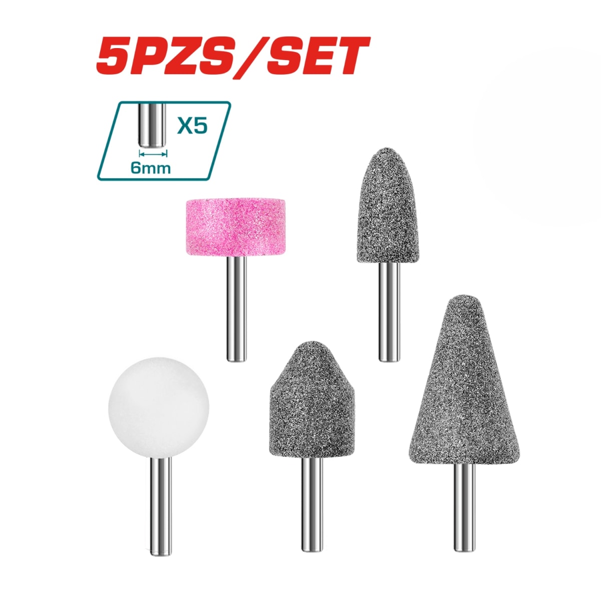 Accesorios para Rectificador 5pcs 6mm Total3