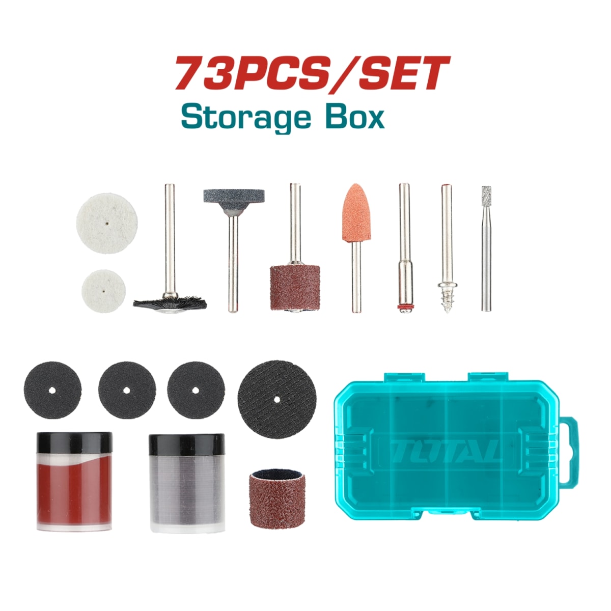 Accesorios para MiniRectificador 73pcs Total3