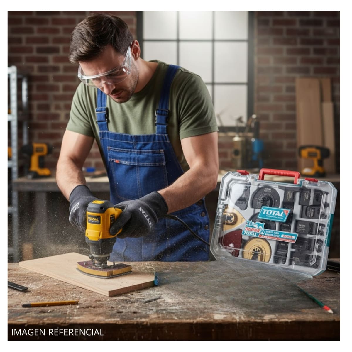 Kit de Accesorios para Herramienta Multifuncional x23pcs Total4